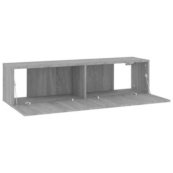 TV-Wandschrank Grau Sonoma 120 cm
