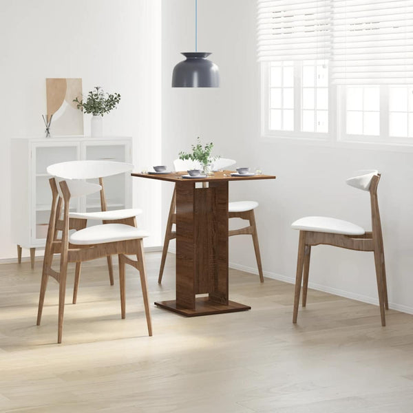 Bistrotisch Braun Eichenoptik 60x60 cm