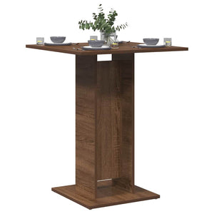 Bistrotisch Braun Eichenoptik 60x60 cm