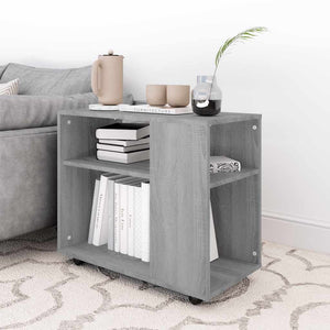 Grauer Sonoma Beistelltisch 70x35x55 cm