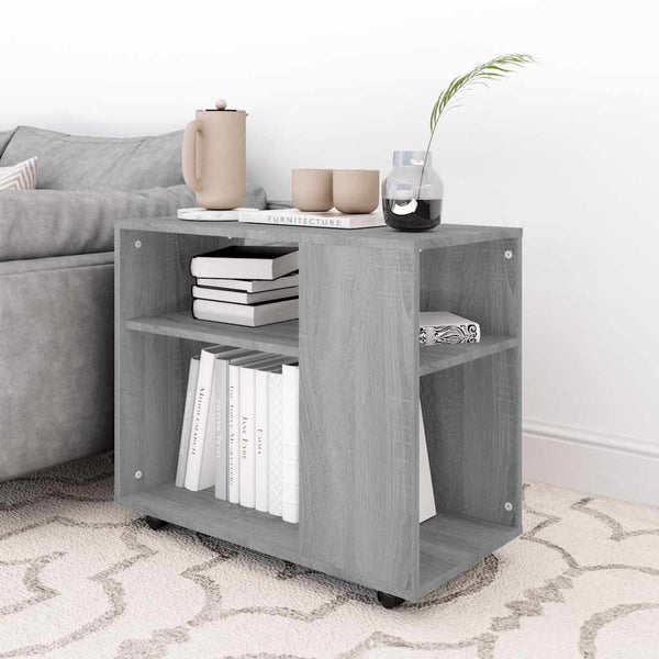 Grauer Sonoma Beistelltisch 70x35x55 cm