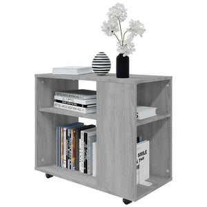 Grauer Sonoma Beistelltisch 70x35x55 cm