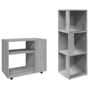 Grauer Sonoma Beistelltisch 70x35x55 cm