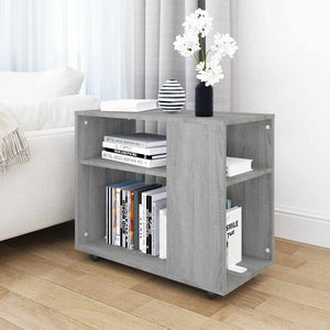 Grauer Sonoma Beistelltisch 70x35x55 cm