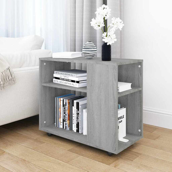 Grauer Sonoma Beistelltisch 70x35x55 cm