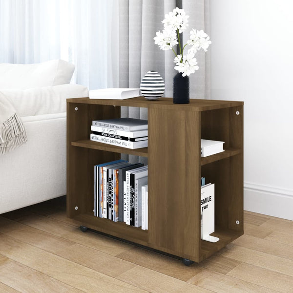 Beistelltisch Braun Eiche 70x35x55 cm
