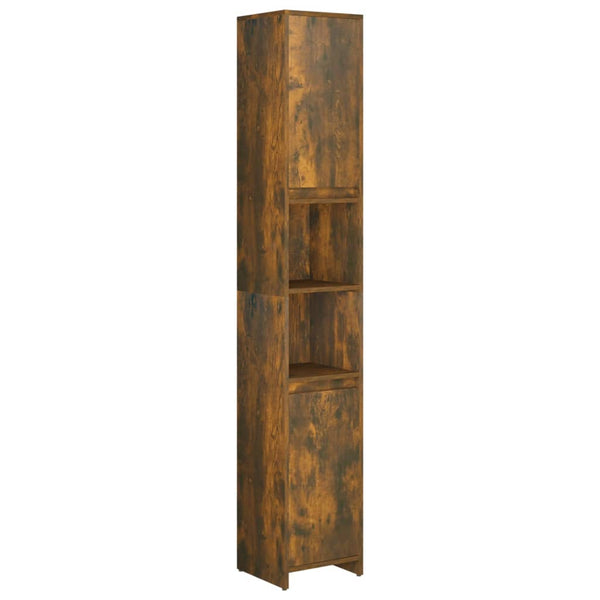 Badezimmerschrank Räuchereiche 30x30x183,5 cm