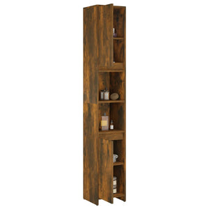 Badezimmerschrank Räuchereiche 30x30x183,5 cm