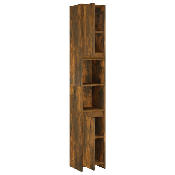 Badezimmerschrank Räuchereiche 30x30x183,5 cm