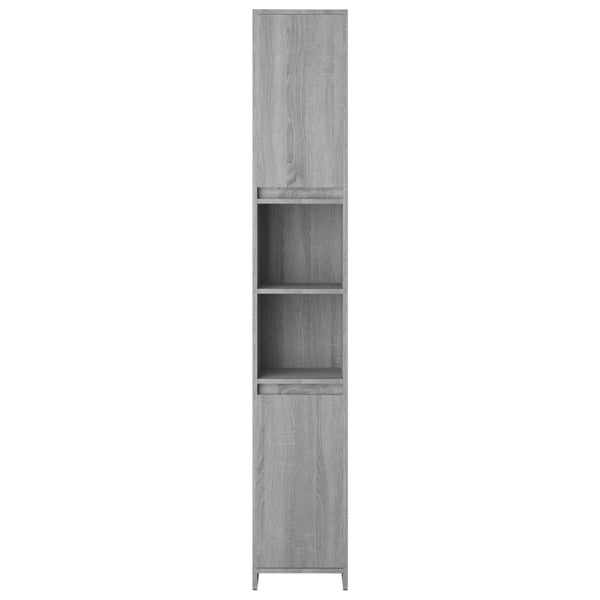 Badezimmerschrank Grau Sonoma 30x30x183,5 cm