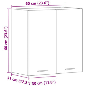 Hängeschrank Lyon Braun Eichen-Optik 60 cm