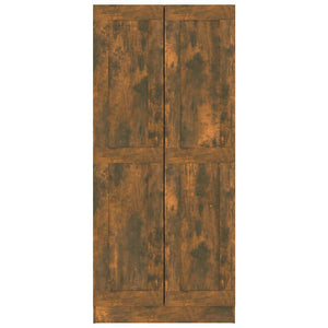 Bücherschrank Räuchereiche, 185,5 cm hoch