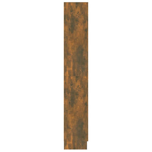 Bücherschrank Räuchereiche, 185,5 cm hoch