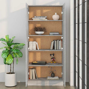 Badezimmerschrank Grau Sonoma 82,5 cm