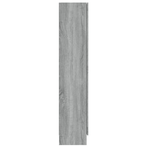 Vitrinenschrank Grau Sonoma 82,5x30,5x150 cm