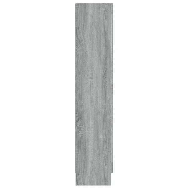 Vitrinenschrank Grau Sonoma 82,5x30,5x150 cm