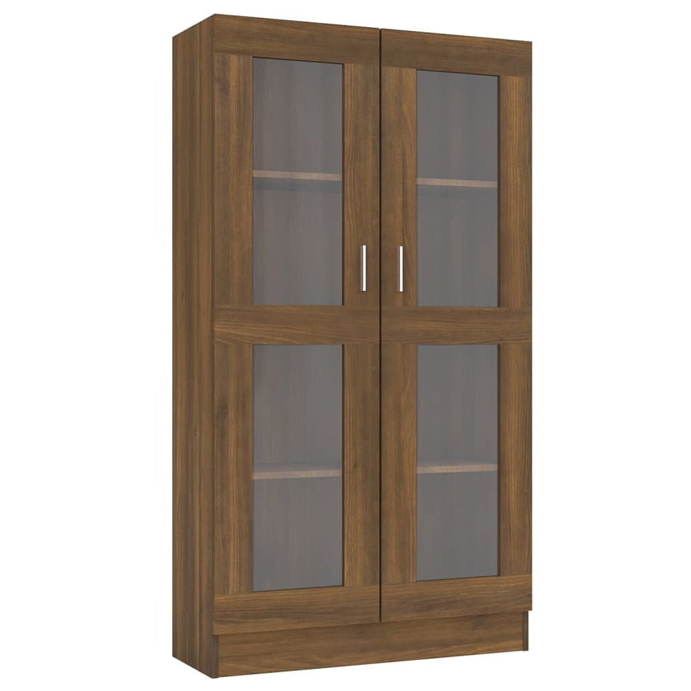 vidaXL Vitrine chêne marron 82,5x30,5x150 cm Aggloméré