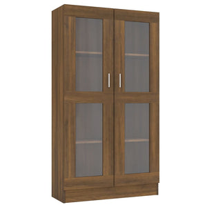 Vitrinenschrank Braun Eiche-Optik 150cm