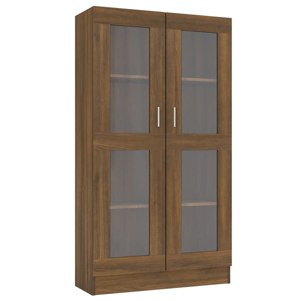 Vitrinenschrank Braun Eiche-Optik 150cm