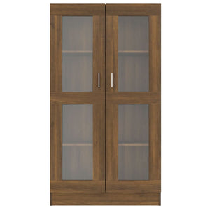 Vitrinenschrank Braun Eiche-Optik 150cm