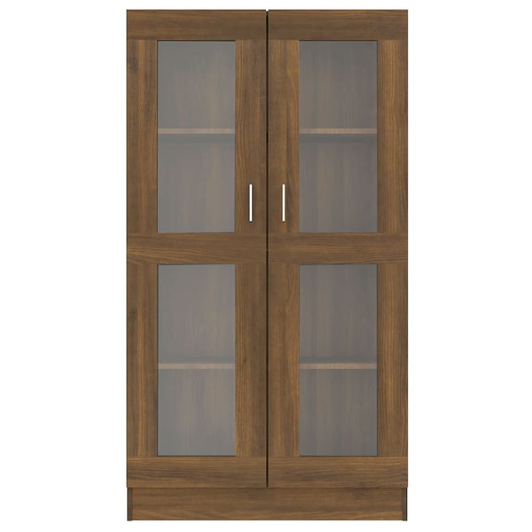 Vitrinenschrank Braun Eiche-Optik 150cm