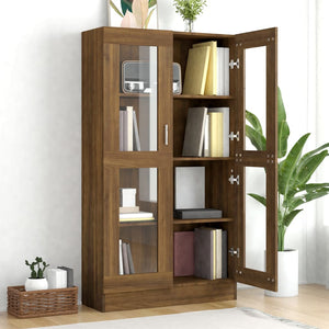 Vitrinenschrank Braun Eiche-Optik 150cm