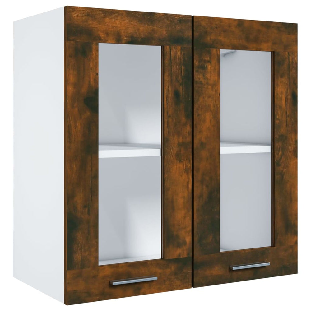 Hängeschrank Lyon Räuchereiche Glas 60 cm
