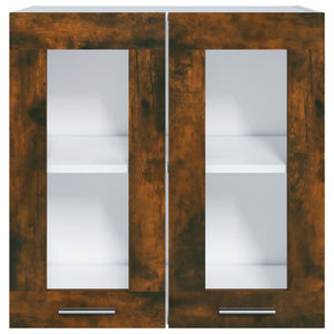 Hängeschrank Lyon Räuchereiche Glas 60 cm