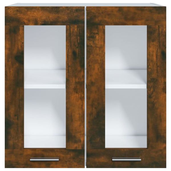 Hängeschrank Lyon Räuchereiche Glas 60 cm