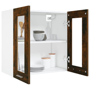Hängeschrank Lyon Räuchereiche Glas 60 cm