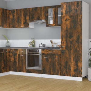 Hängeschrank Lyon Räuchereiche Glas 60 cm