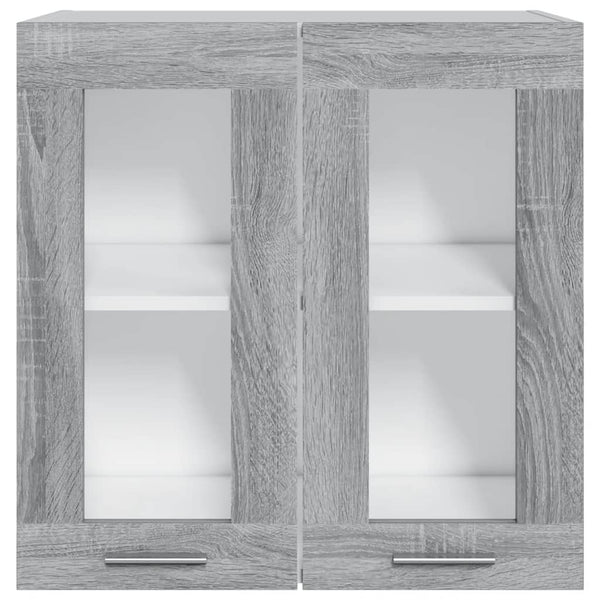 Hängeschrank Lyon Grau Sonoma Glas 60 cm