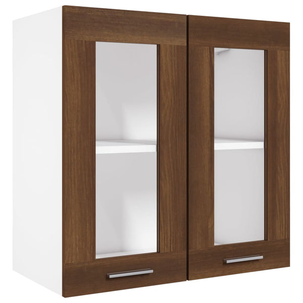 Hängeschrank Lyon Glas Braun Eiche-Optik