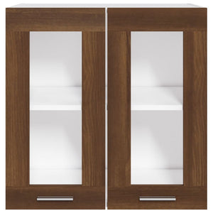 Hängeschrank Lyon Glas Braun Eiche-Optik