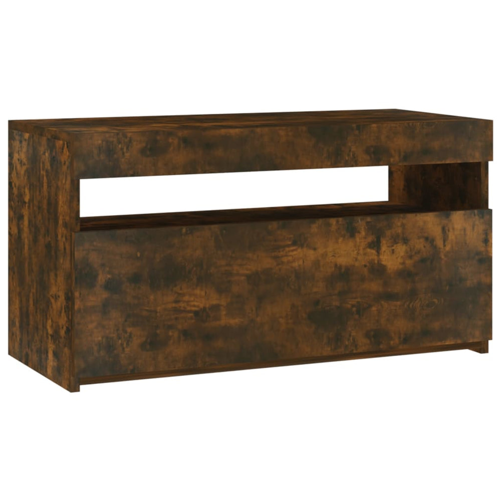 TV-Schrank Räuchereiche mit LED 75 cm