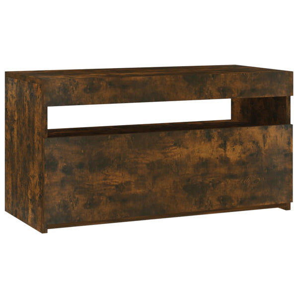 TV-Schrank Räuchereiche mit LED 75 cm