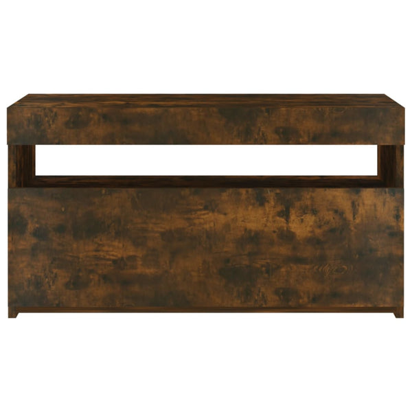 TV-Schrank Räuchereiche mit LED 75 cm