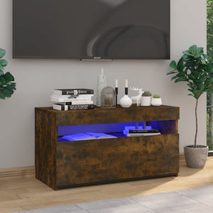 TV-Schrank Räuchereiche mit LED 75 cm