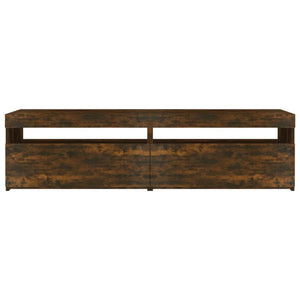 TV-Schrank Räuchereiche mit LED 75x35x40 cm, 2er-Set
