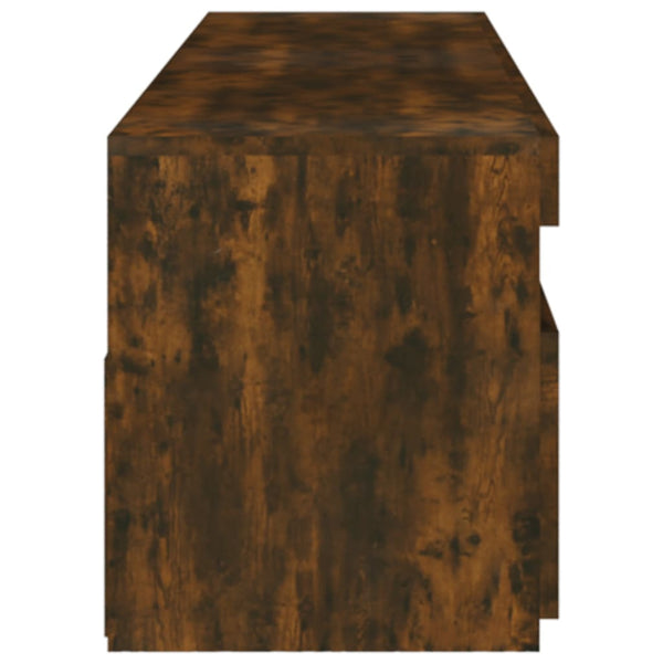 TV-Schrank Räuchereiche mit LED 75x35x40 cm, 2er-Set