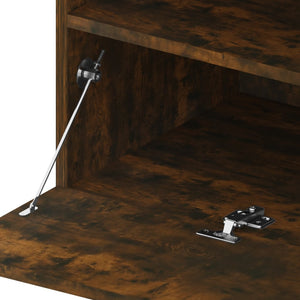 TV-Schrank Räuchereiche mit LED 75x35x40 cm, 2er-Set