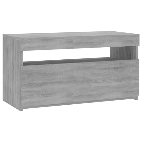 TV-Schrank Grau Sonoma mit LED