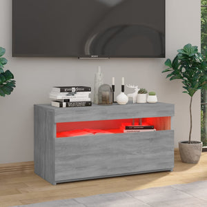 TV-Schrank Grau Sonoma mit LED