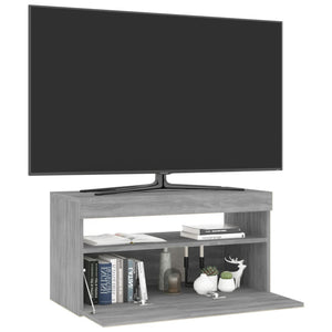TV-Schrank Grau Sonoma mit LED