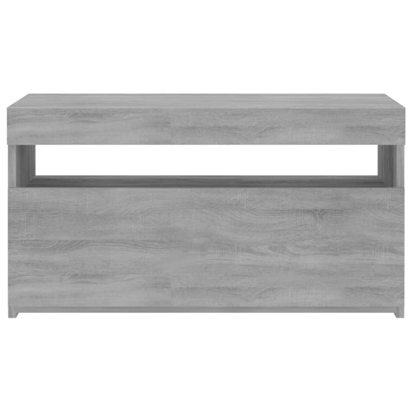 TV-Schrank Grau Sonoma mit LED