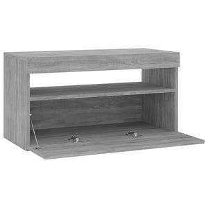 TV-Schrank Grau Sonoma mit LED