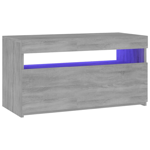 TV-Schrank Grau Sonoma mit LED
