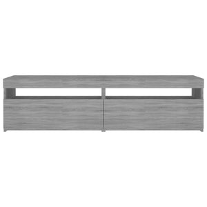 TV-Schrank mit LED Grau Sonoma 75x35x40cm, 2er-Set