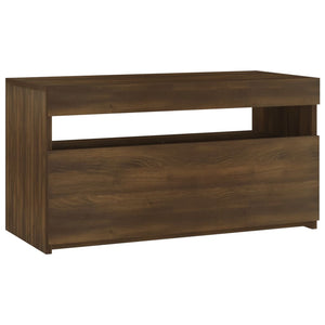TV-Schrank mit LED Braun Eichen-Optik 75 cm