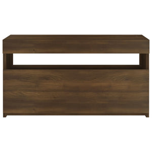 TV-Schrank mit LED Braun Eichen-Optik 75 cm